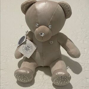 Swarovski Beige Teddy Bear with Rhinestone Accents